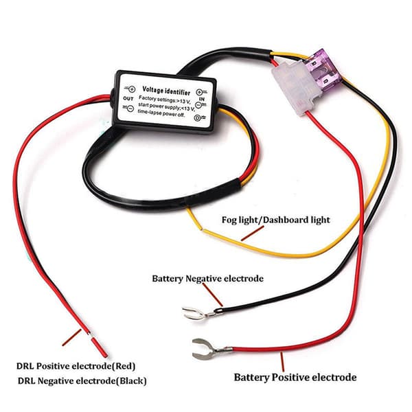 Bil LED Kørelys Automatisk ON/OFF Controller Modul Multicolor