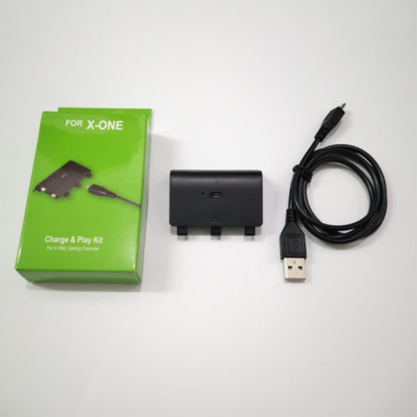 2400 mAh ladattava vara-akkupaketti USB kaapelilla XBO:lle Black onesize