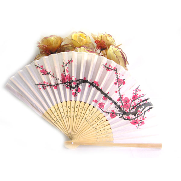 Cherry Blossom Fans Bröllopsfavor Present Party Reception Delicat