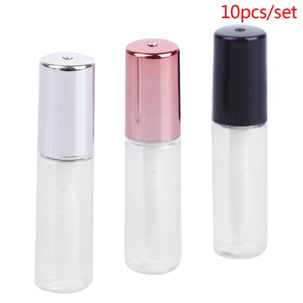 10 stk/sett 1,5 ml tomme lipgloss-tuber leppepomade-tuber leppestift Co Gold