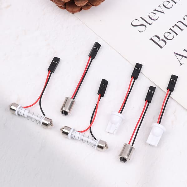 10 stk. adapter for billykt LED-panel stopplampepære T10 BA9S T A