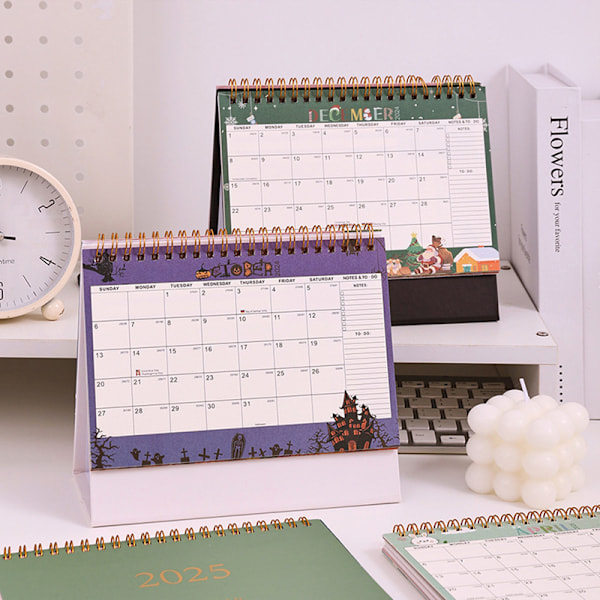 Liten Skrivbords kalender 2024-2025 Black