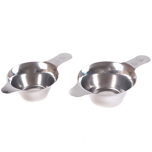 Tefilter i rostfritt stål Mesh Tratt te stam Silver A2