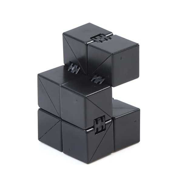 Infinity Magic Cube Finger Legetøj Office Flip Cubic Puzzle Cube Black one size