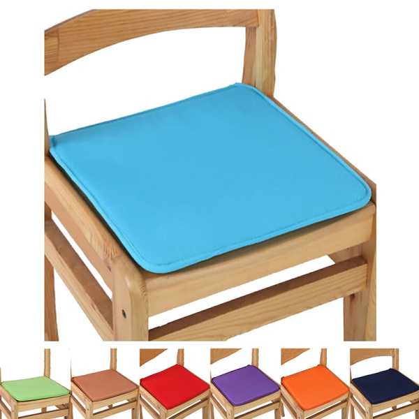 Kudde Kontorsstol Trädgård Indoor Dining Sittdyna Tie On Squar navy 6Pcs