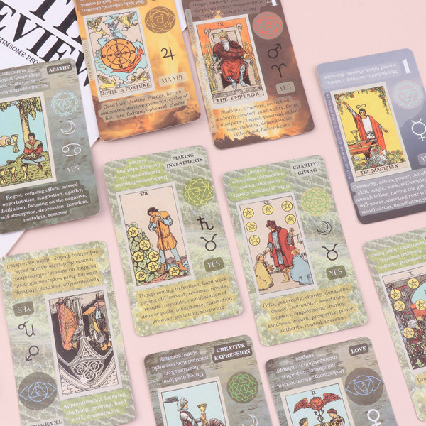 NYT Learning Tarot Card Game Brætspil engelske spillekort W Multicolor one size