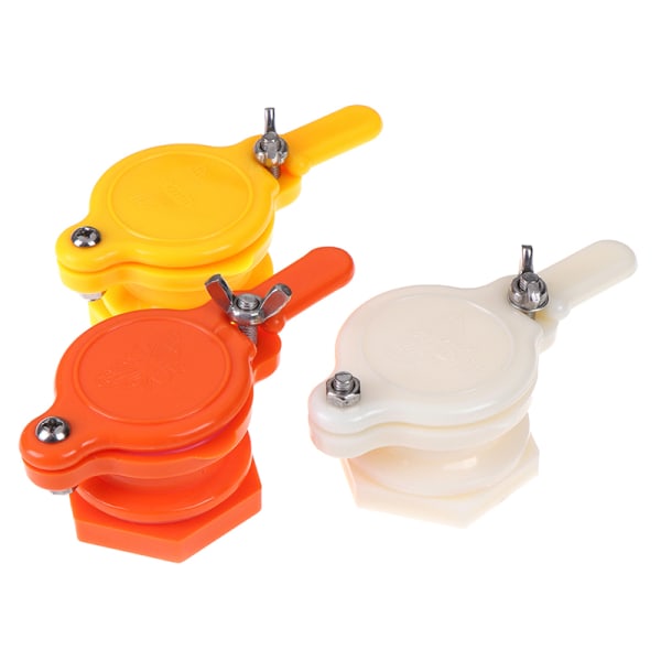 Plast Honey Gate Valve Honey Extractor Flow Port Trädgårdsarbete Be White One Size
