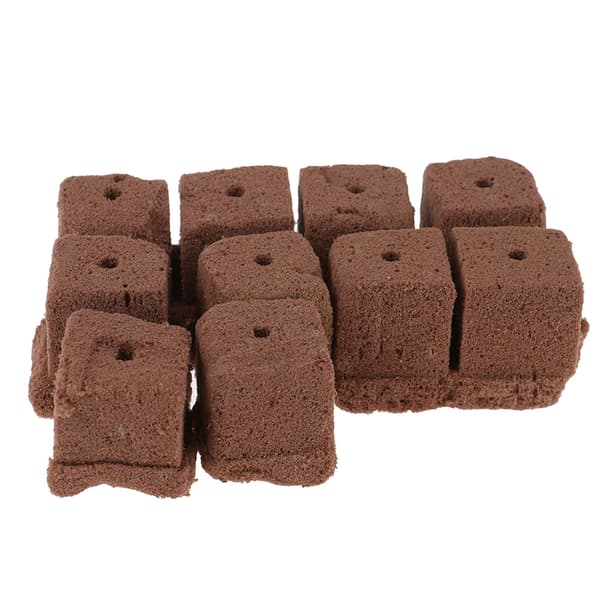 10 stk rockwool hydroponics dyrke starter terninger Brown One Size
