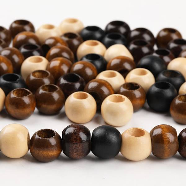 100 st 5 mm lönnträpärlor för DIY-smycken, klädtillbehör 100pcs