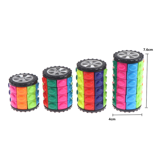 Sorg Mark uformel 3D roterende cylinder farverigt børns pædagogisk legetøj voksen Fourth  order Onesize d9e6 | Fourth order | Onesize | Fyndiq