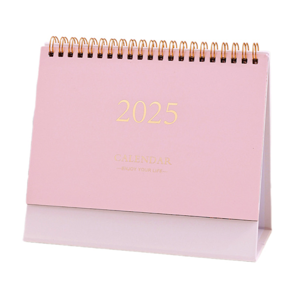 Liten skrivebords kalender 2024-2025 Pink