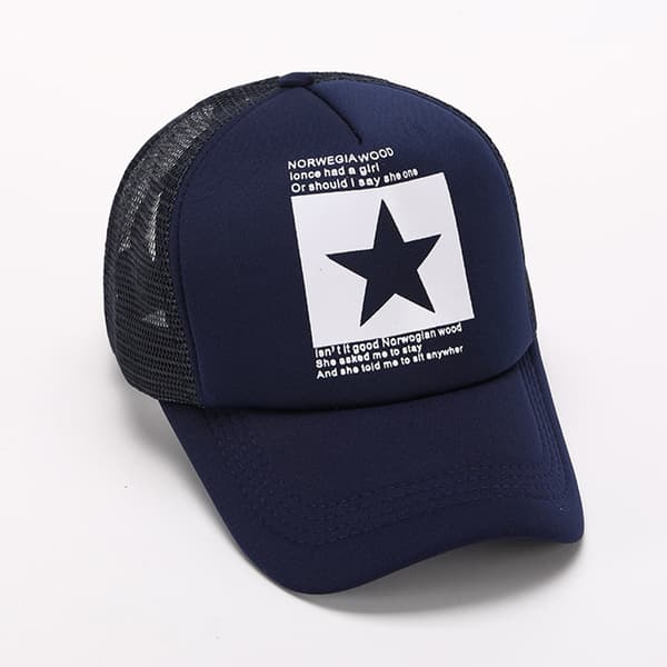 Mode Baseballkeps Andningsbar Herr Sommar Mesh Cap Base navy blue