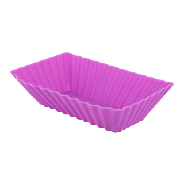 6 kpl silikoni uudelleenkäytettävä mold Jelly mould Cupcake Mak purple one size