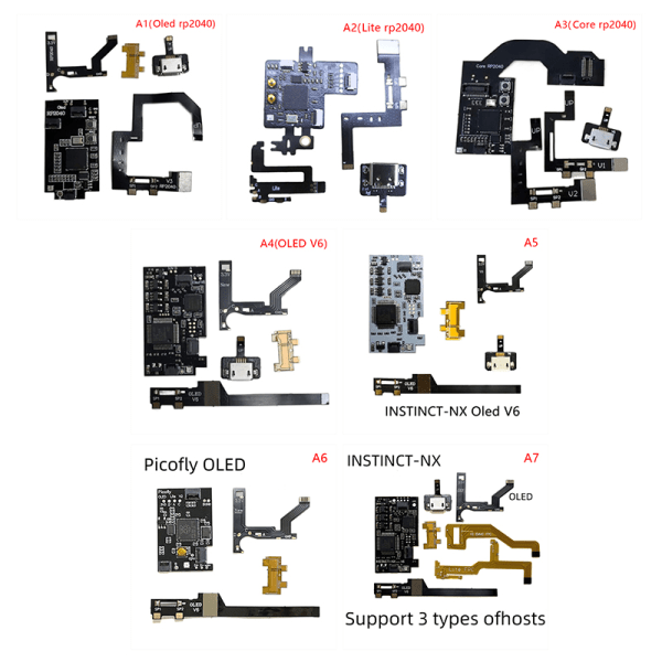 För v4 v5 Chip Uppgraderbart Flashable Support V1 V2 För oled v5 c A8 ONESIZE