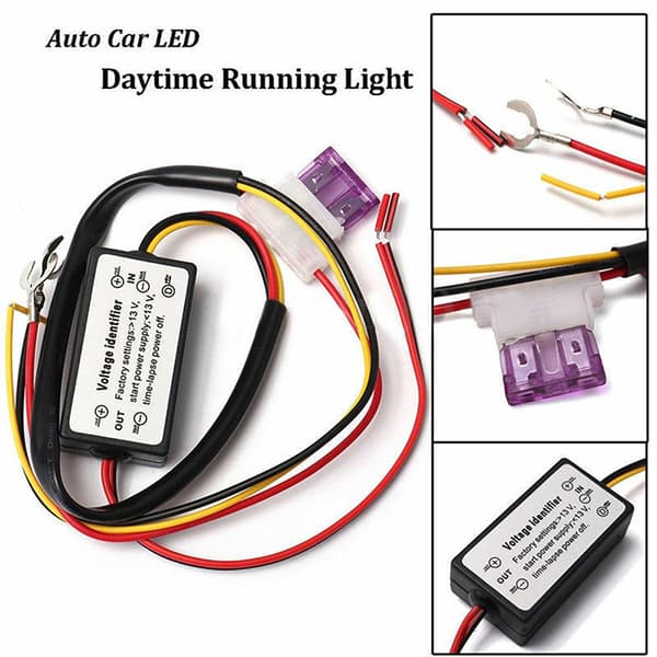 Bil LED Kørelys Automatisk ON/OFF Controller Modul Multicolor