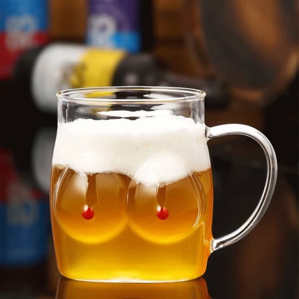 Creative Body Shape Glas Cup Glas Vin Cup Sexy Lady Shape Transparent one size