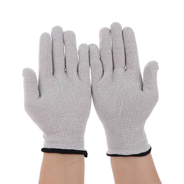 1 par ledande silverfiberelektrodhandskar, elektroder Gray M