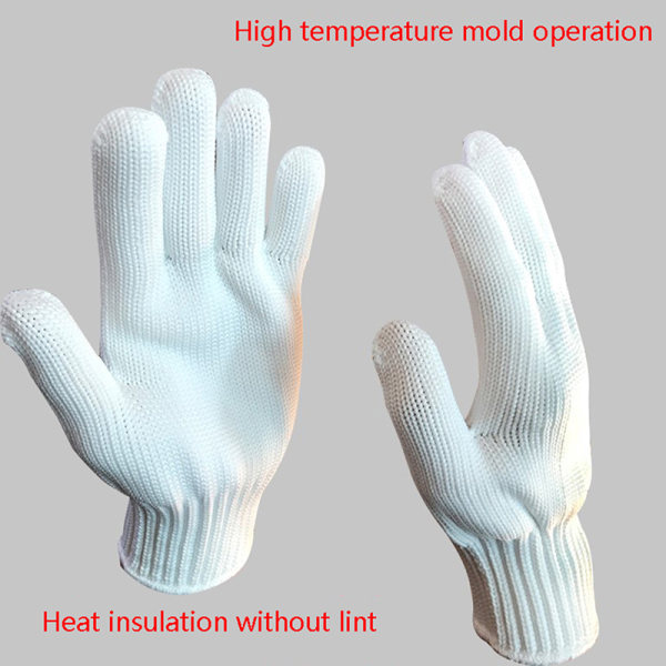 200 graders høytemperaturbestandige hansker Ovnvarmeisolering White one size