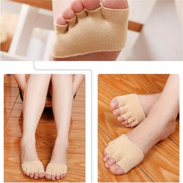 1 Pari Sweat Absorb Invisible Soft Foot Care Unisex Foefoot Nu Nude 9*6cm