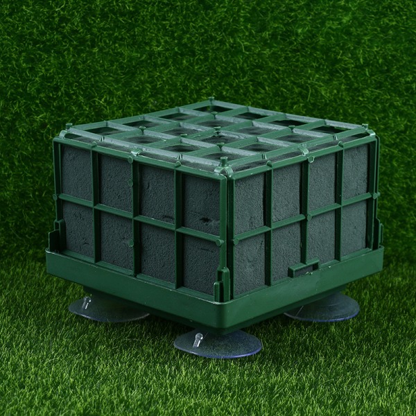 1 Stk Grøn Firkantet Dekorativ Holdbar Bryllupsbil Blomsterskum Bri green one size