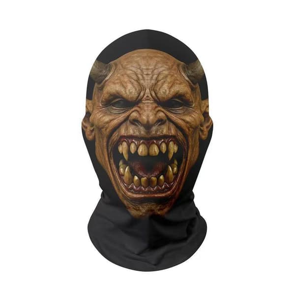 Halloween Ghost Face 3D Maske Balaclava Ansikt Elastisk Mesh Pust A2