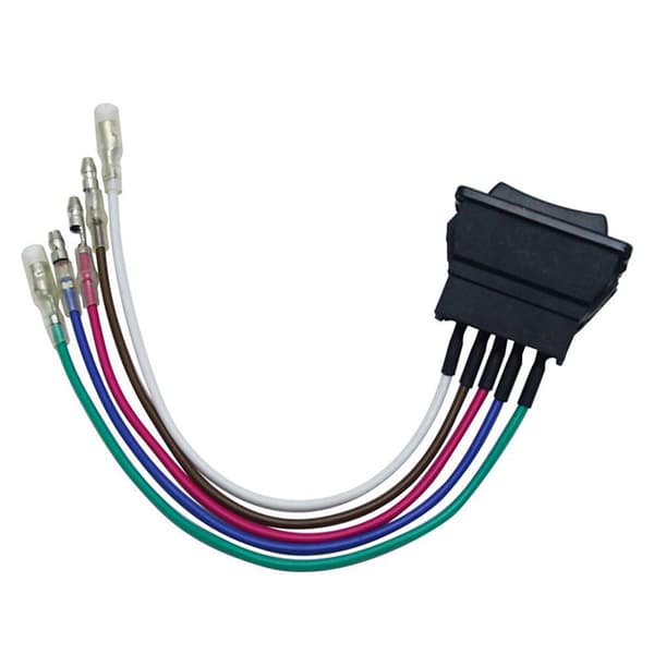 Professionel 5-pin 12 til 24 v sort bil el-rudeafbryder Wit Black 1pc