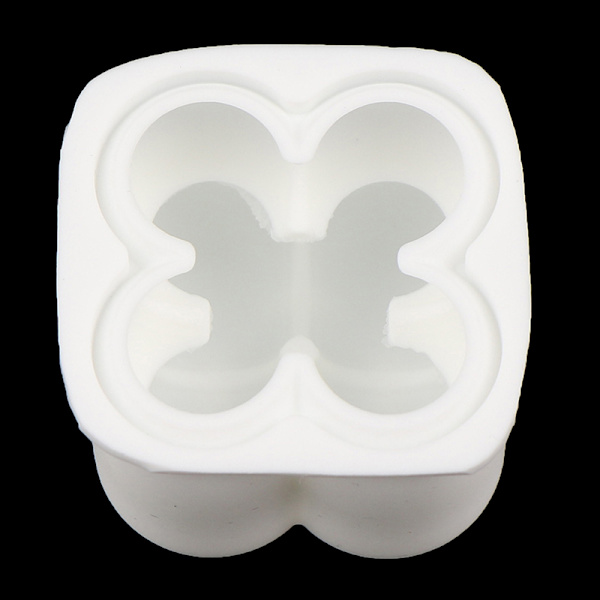 Silikone DIY stearinlys Form Stearinlys form Aromaterapi Gips Ca White 3Pcs