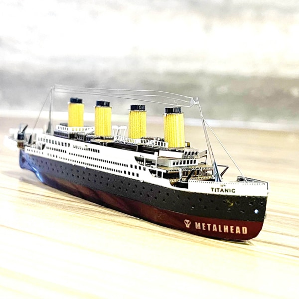 Farge Titanic Puslespill Cruiseskip montert modellsett Barn B oneszie