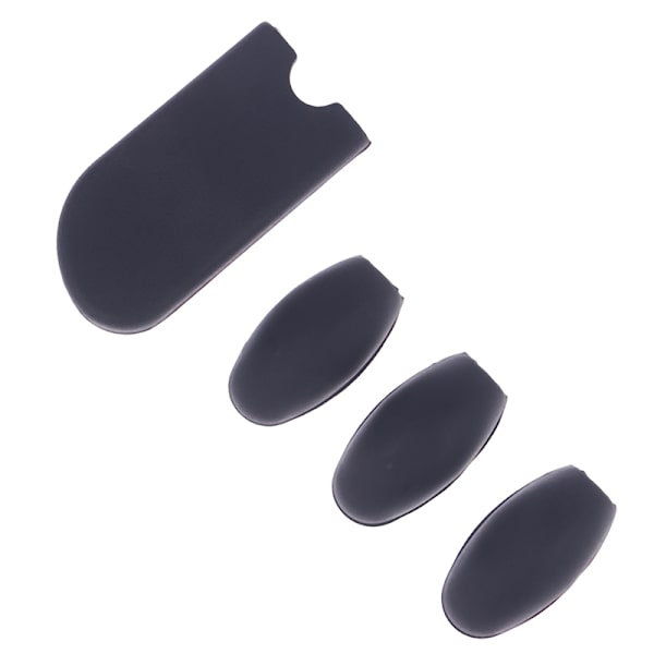 1Sett Saksofon Fingerstøtte Saksofon Tommelstøttepute Silikon Black one size