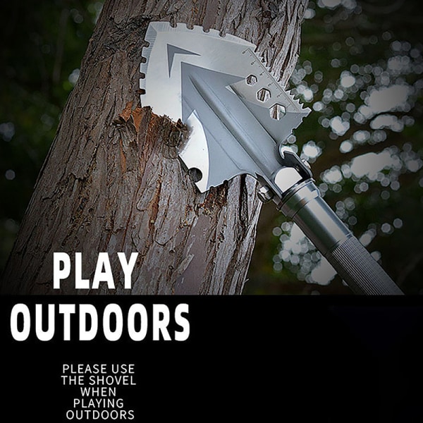 Folding Military Shovel 63cm Outdoor Survival Garden Tools Camp 2seceion tube 50cm