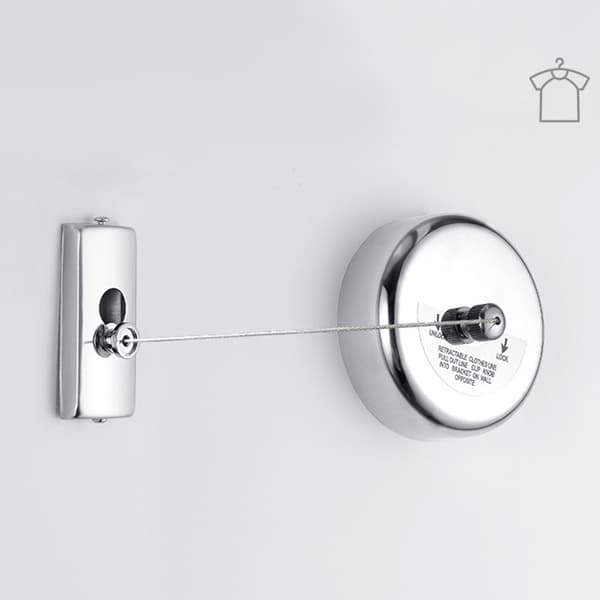 Klädtorkställ Rep Hem Förvaring Rostfritt stål Retractab Silver one size