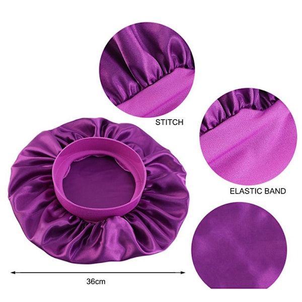 Muoti Big Size Satin Silk Bonnet Sleep Night Cap cover B A10