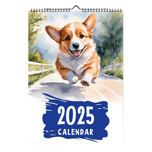 Valpväggkalender 2025 Hundkalender Väggkalender e Corgi Ann A