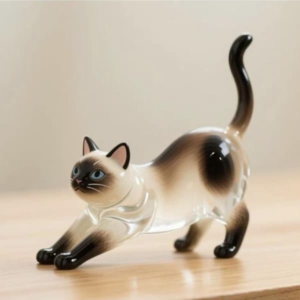 Förvaringslåda för djurhår i kattform Transparent hårvårdshår K A1 one size