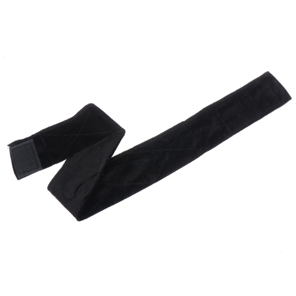 1X Velvet Peruukki Joustava Hiusnauha Liukumaton Kiinteä peruukkikahva Mainos Black Black
