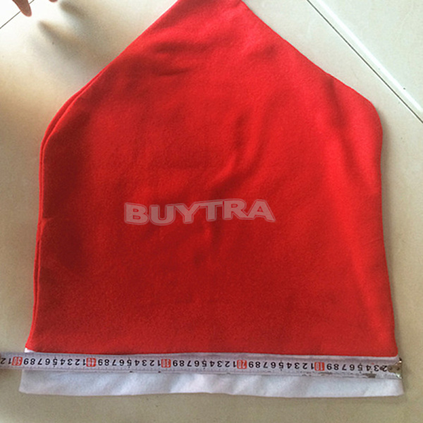4 Stk julepynt Glad nisse Red Hat Stol Back Cove Red 4pcs