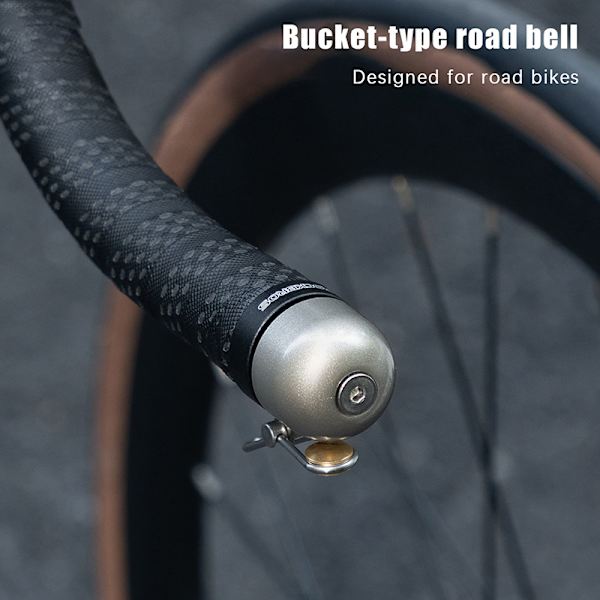 1 st Aluminiumlegering Cykelklocka Styrändsplugg Typ 80dB Superhög Silver