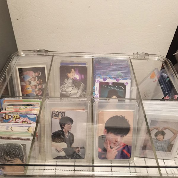 Kpop Fotocards Förvaringsbox Fotocards Organiser Fack A2