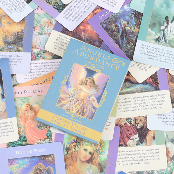 Angels of Abundance Oracle Cards Tarot Card Party Prophecy Divi Multicolor one size