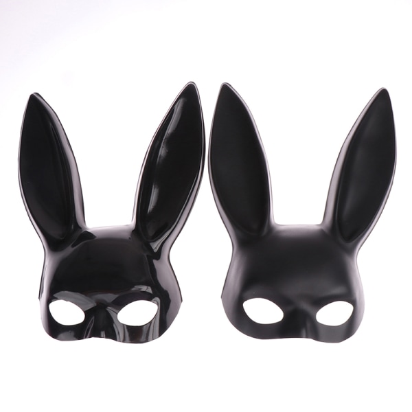 1 Stk Sexy Cosplay PVC Maske Kvinner Halloween Maskerade Fancy Par Black one size