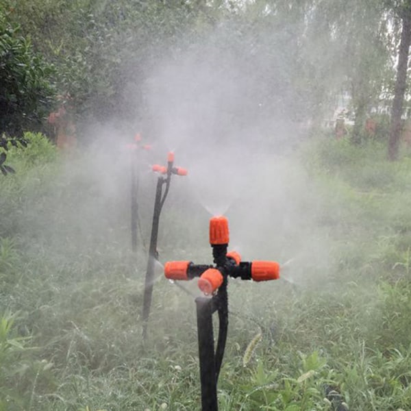 Hagesprinklere Automatisk vanning plen 360° roterende sprinkler Red 1pc