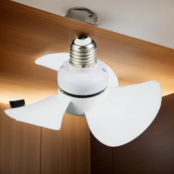 5.1 Tommer Mini Ventilator 5W E27 Loftventilator Indendørs Soveværelse Kølig 1pc