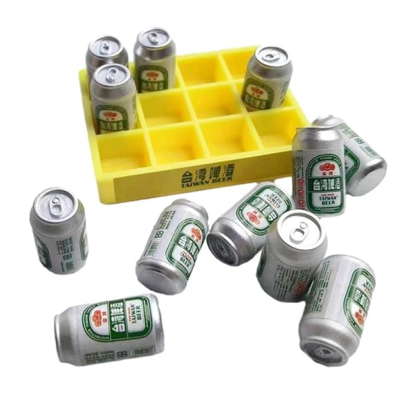 1Set 1:6 Dollhouse Miniature Beer CAN Mini Drink Bottle W/Box K A one size