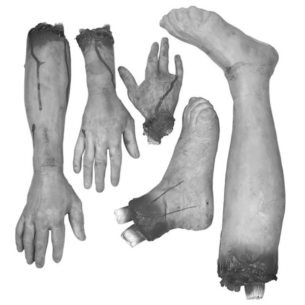 Afskårne Hænder Halloween Zombie Hånd Afskåret Arm Rekvisitter Brudt B A3