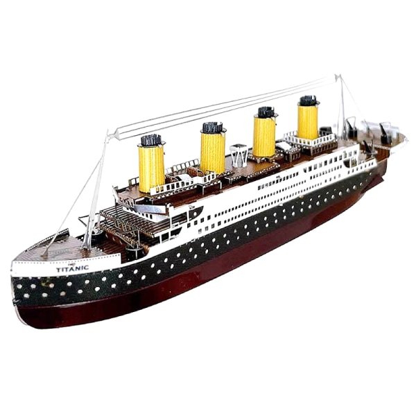 Färg Titanic Pussel Kryssningsfartyg monterad modell Kit Barn B oneszie