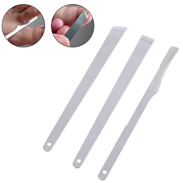 3st manikyr pedikyrverktyg tånagelrakmaskin Nagelklippare död Silver one size