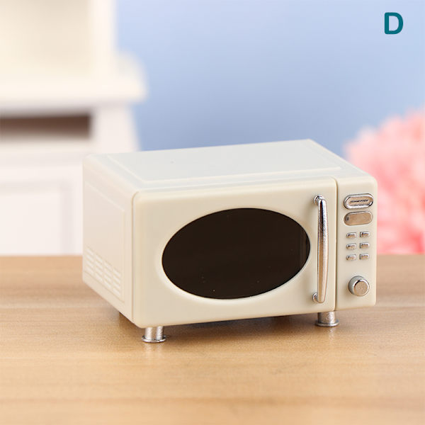1:12 Dollhouse Mikroaaltouuni Leipäkaappi Höyrylaatikko Kotitalous D D