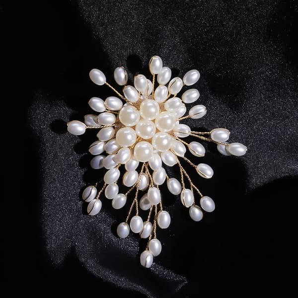Elegant Perleblomst Broche Nålemærke Til Kvinder Piger Mode C A4