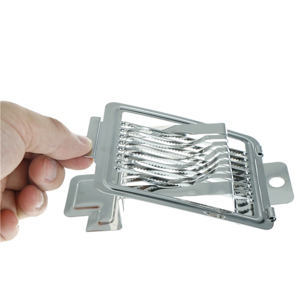 2 stk Egg ter Rustfrit stål Æggeskærer Jordbærskærer ter T silver 2pcs