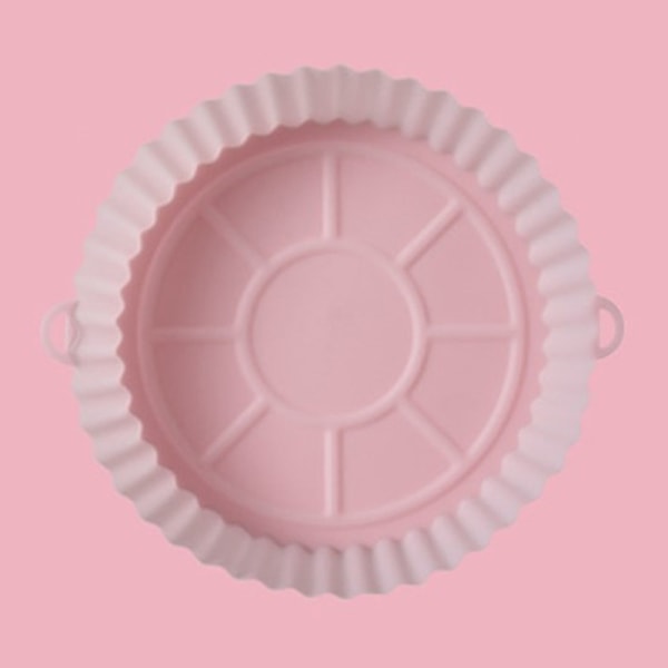 Silikoni Air Fryer Paperivaimentimet Vaihto Uudelleen käytettävä ilmarasvakeitin Pink